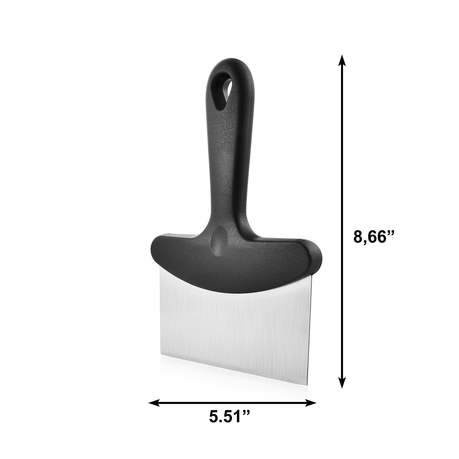 Heavy Duty Stainless Steel Grill Scraper for Blackstone Griddle - Professional BBQ Grill Cleaning Tool with Ergonomic Handle - Perfect for Outdoor Cooking, Camping & Backyard Grilling