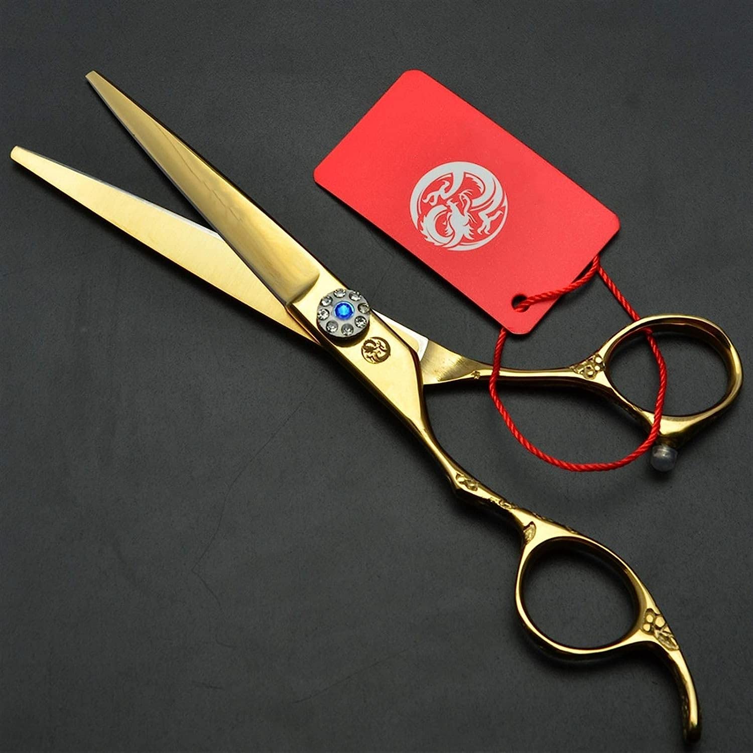 Professional Left-Handed Hairdressing Scissors 6.0 Inch - Sharp Hair Cutting Shears for Left-Hand Users - Perfect for Salon Stylists, Barbers & Home Haircuts