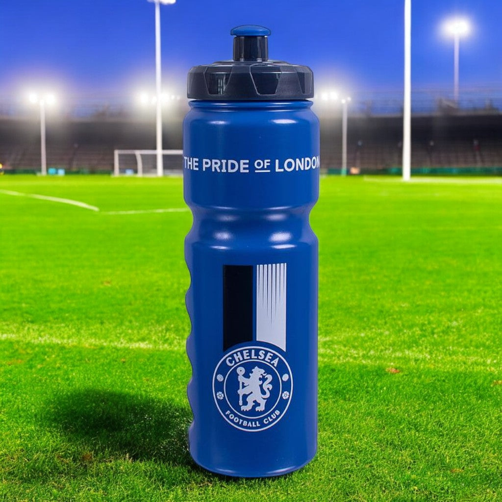 Official Chelsea FC 750ml Insulated Water Bottle - Leak Proof, BPA Free - Perfect for Soccer Games, Gym & Outdoor Activities