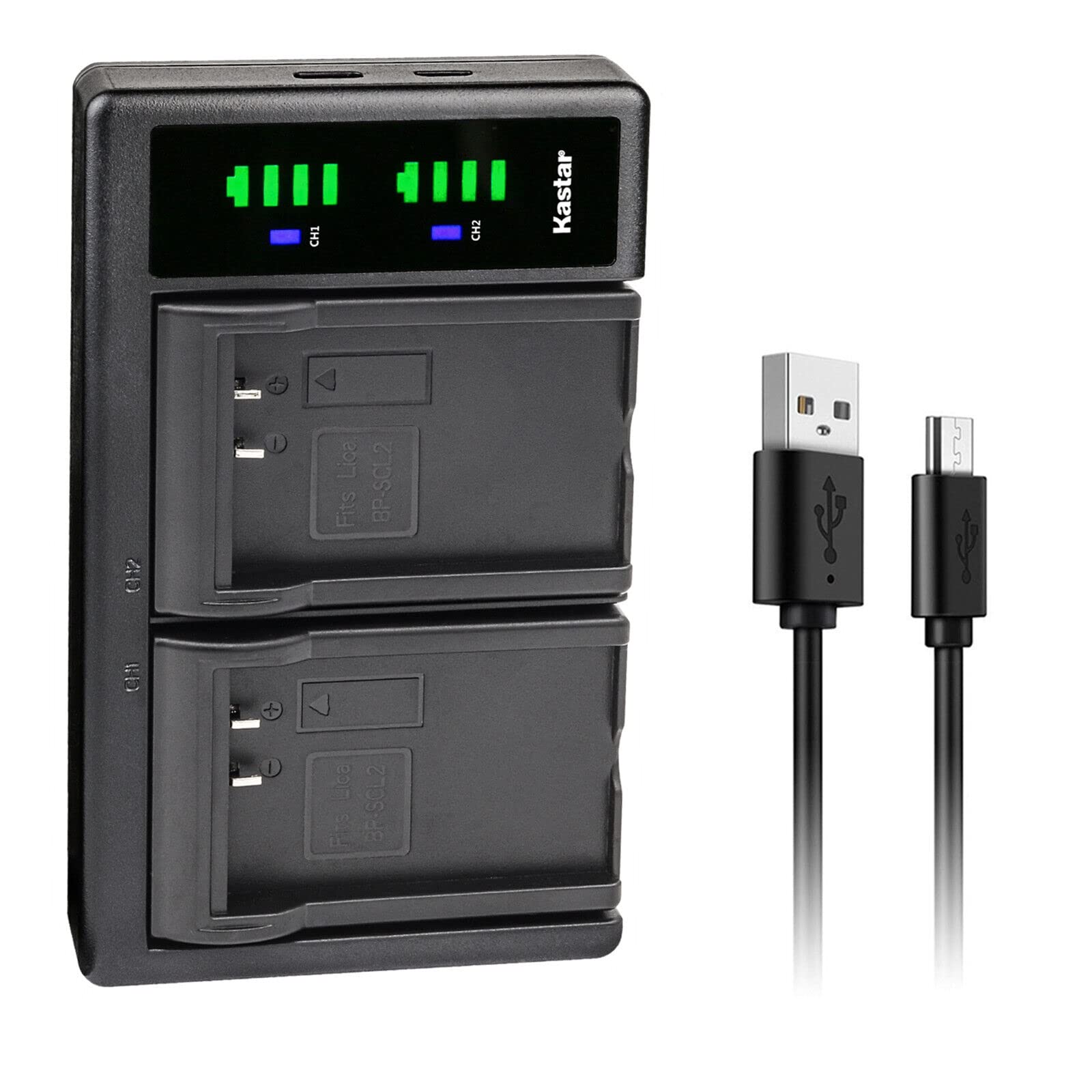 Kastar LTD2 USB Battery Charger for Leica BP-SCL2 (14499) & BC-SCL2 - Compatible with Leica M Typ 240, M240, M262 Cameras | Fast Charging, Portable Power Solution for Travel & Professional Photography