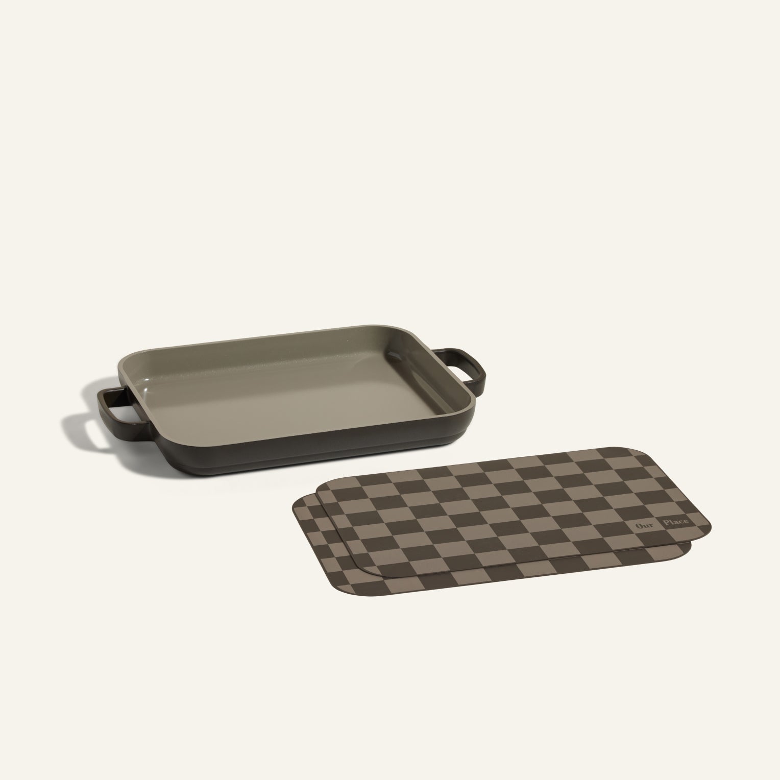 Non-Stick Mini Griddle Pan with Silicone Mini Oven Mats - Perfect for Breakfast, Camping & Small Kitchen Cooking