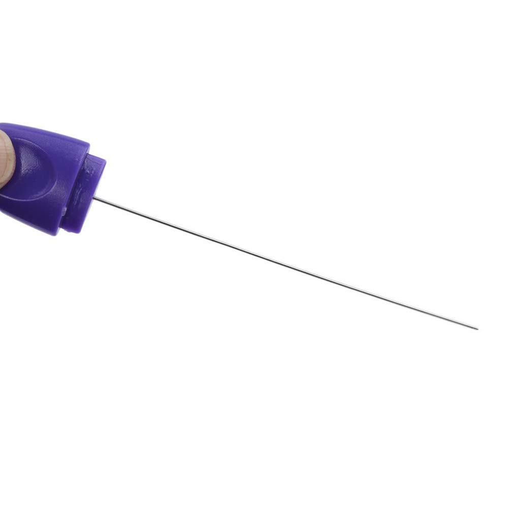 Luxshiny 2-Pack Stainless Steel Cake Tester Needles - Professional Baking Tool for Cakes, Muffins, Bread - Perfect for Home Bakers & Professional Chefs (Blue) - Ideal for Testing Doneness, Baking Classes & Kitchen Gifts