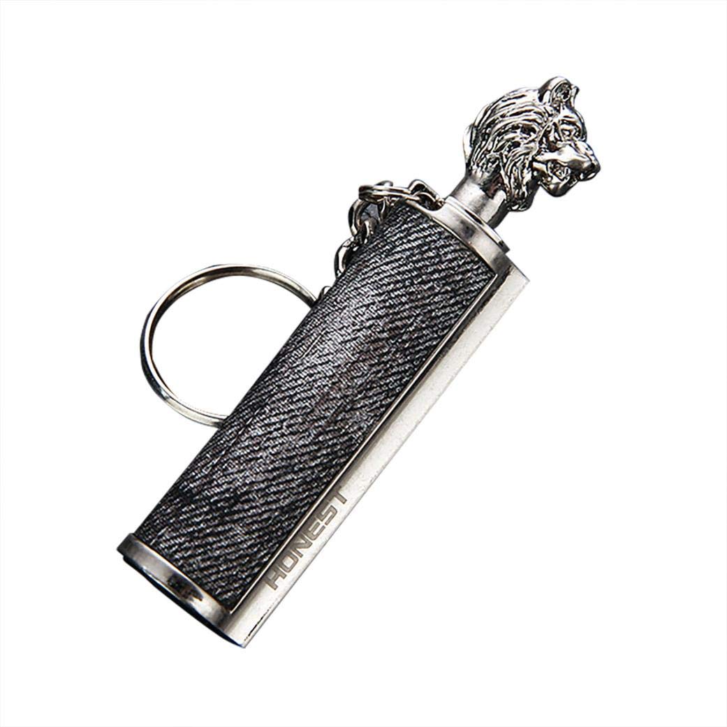 Waterproof Portable Lighter Keychain - Durable Outdoor Emergency Fire Starter for Camping