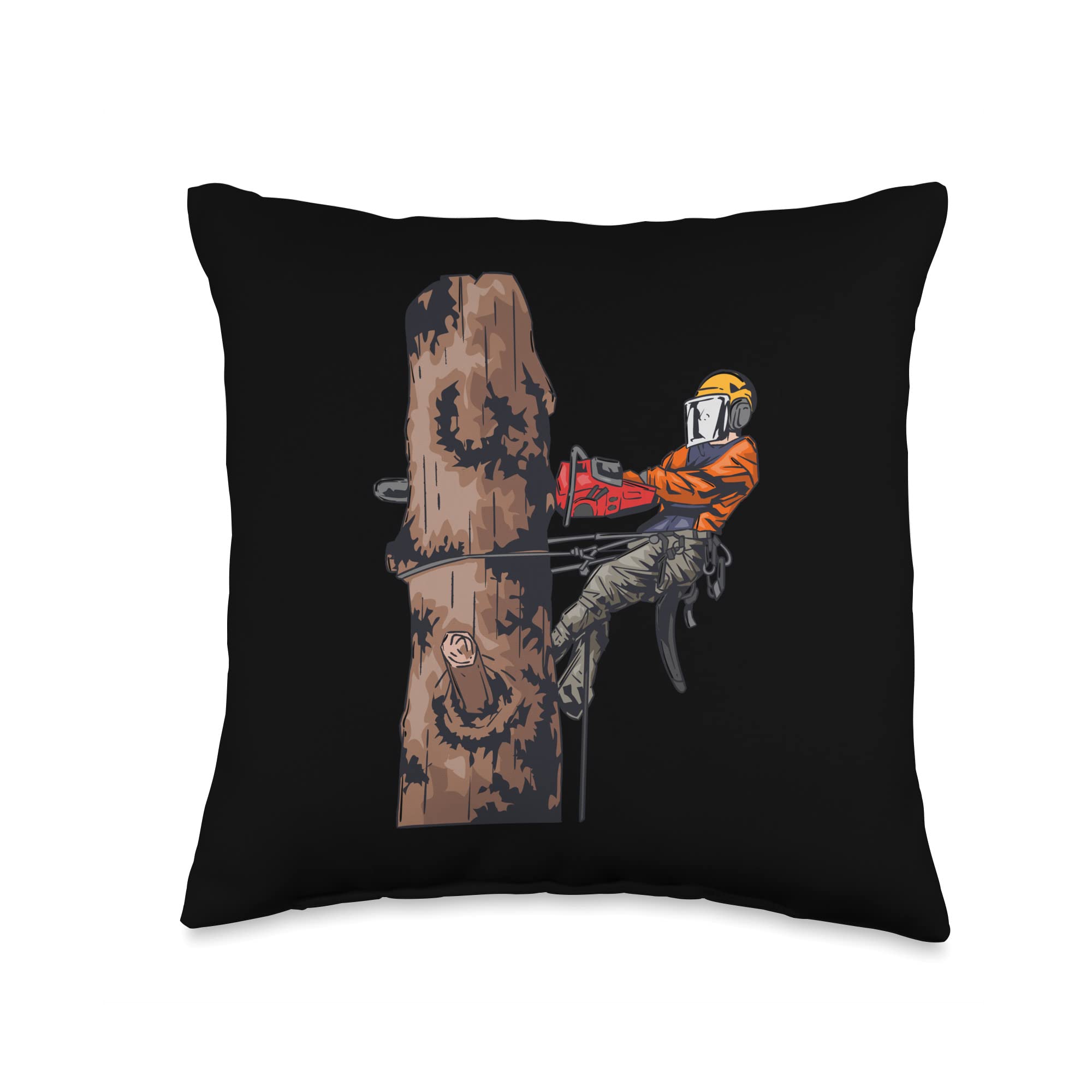 Woodworking Gifts for Men - Crafter & Lumberjack Themed 16x16 Inch Multicolor Throw Pillow - Perfect for Home Decor, Workshop, Cabin & Man Cave