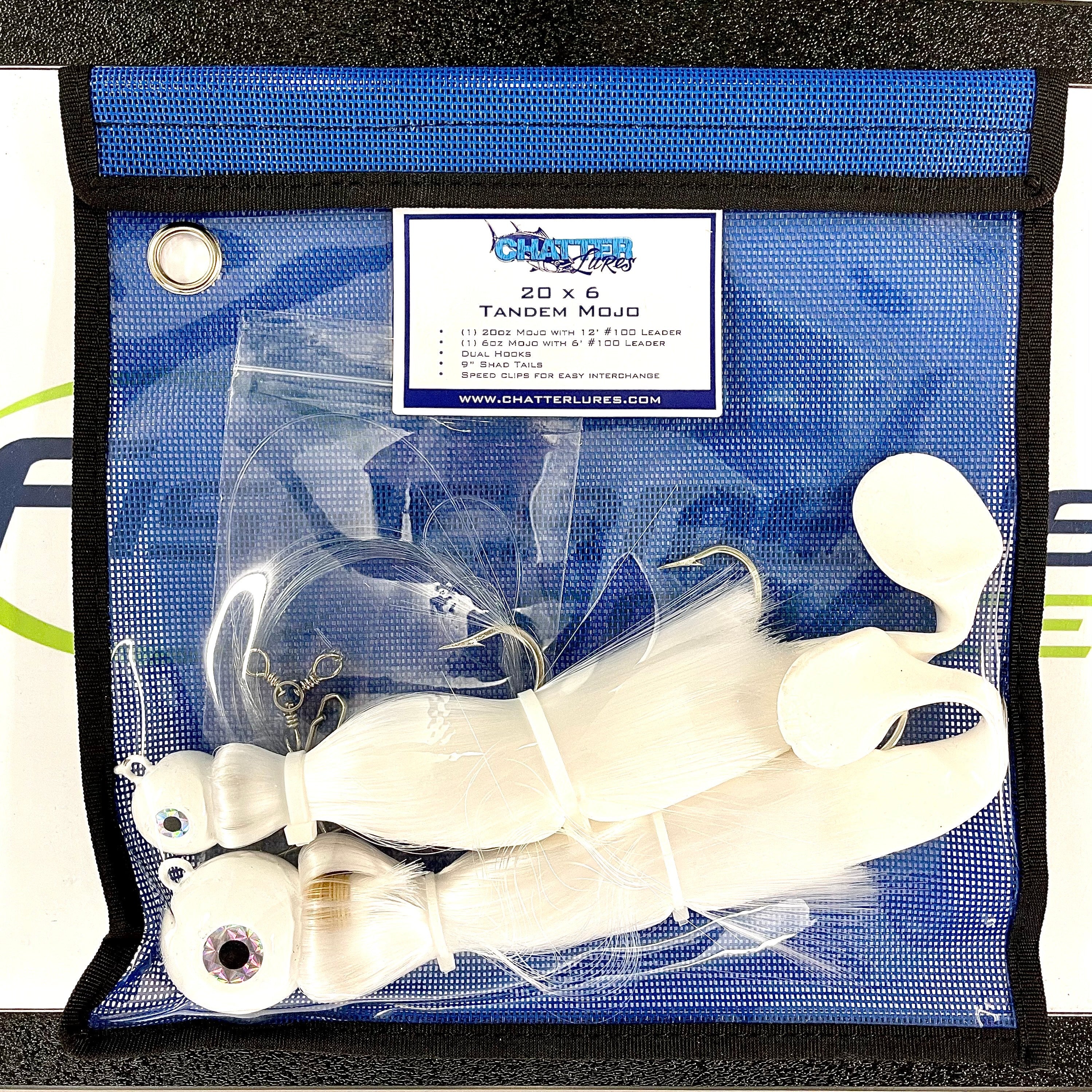 Chatter Lures Tandem Mojos Fishing Lures - Premium Bass Fishing Baits for Freshwater & Saltwater - Perfect for Casting, Trolling, and Jigging
