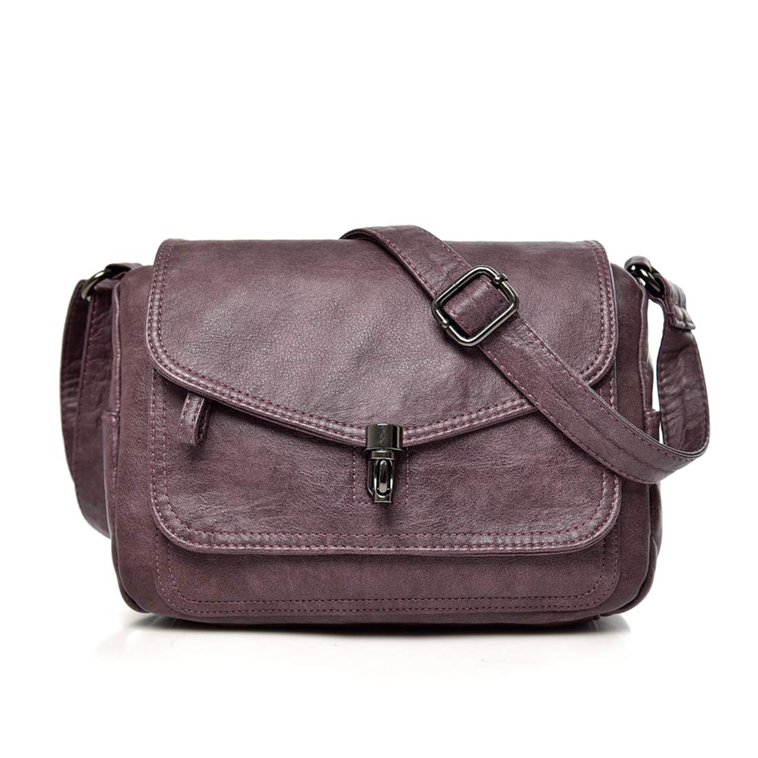 Stylish Women's Vintage PU Leather Crossbody Bag - Small Shoulder Purse & Saddle Satchel for Everyday Use, Travel & Shopping