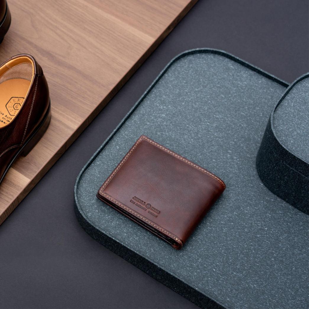 Jekyll & Hide Oxford Medium Billfold Wallet With Coin Pocket - Genuine Leather RFID Blocking Wallet for Men - Perfect for Travel, Business & Everyday Use