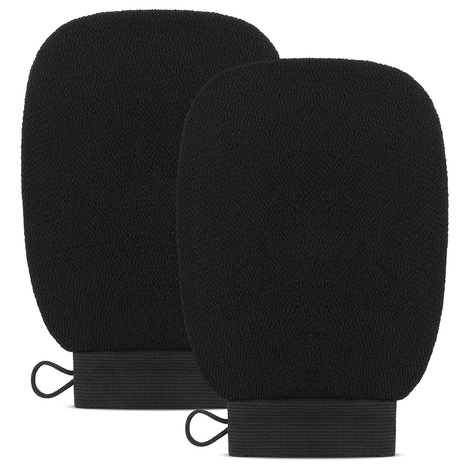 KREZON Exfoliating Shower Gloves for Deep Cleansing - Pack of 2 | Dead Skin & Tan Removal Bath Mitts | Body Scrubber for Smooth Skin | Perfect for Spa, Home Use & Gift Giving