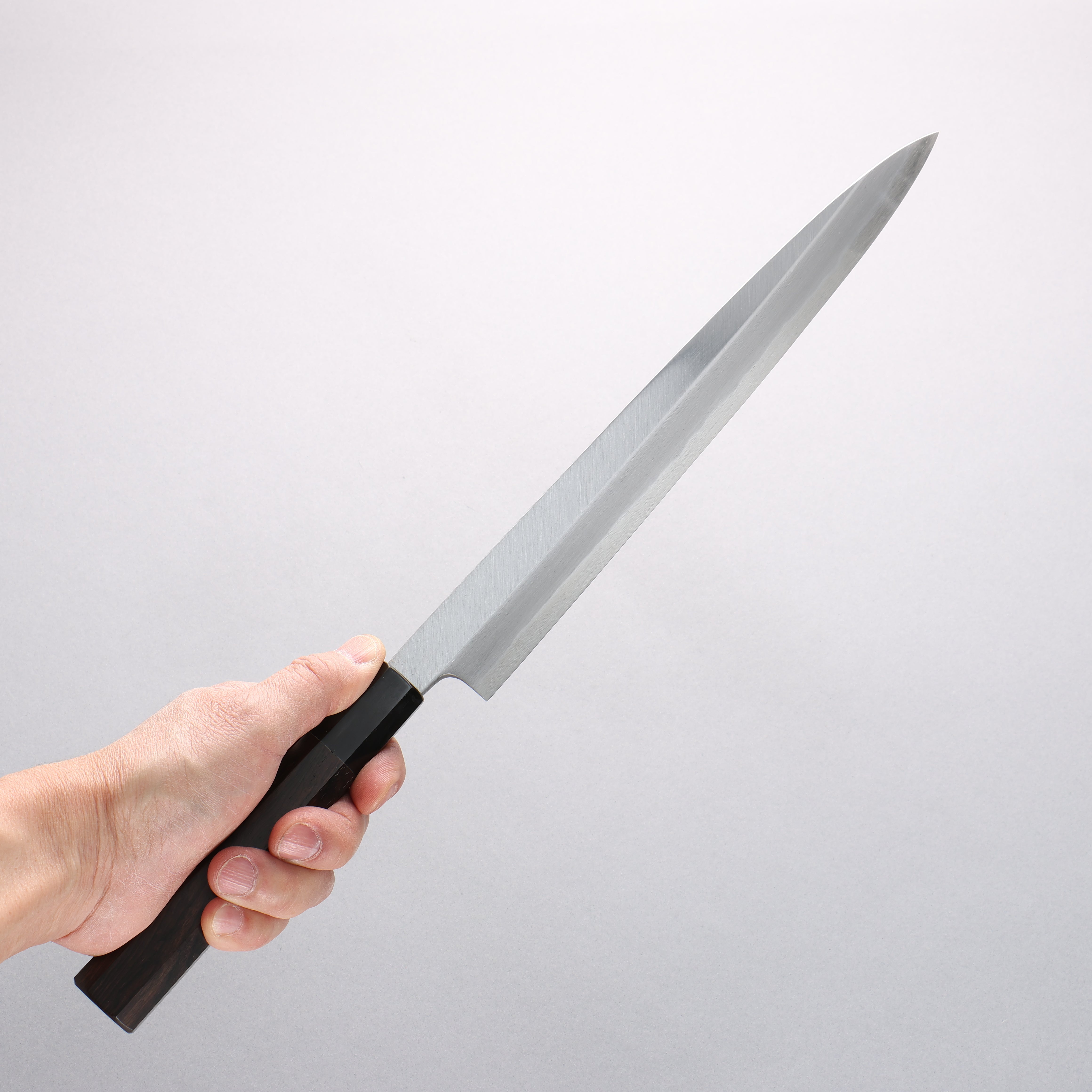 Premium Minamoto Akitada Blue Steel No.1 Yanagiba Sushi Knife 270mm - Handcrafted Japanese Chef Knife with Ebony Wood Handle - Perfect for Sushi, Sashimi & Precision Cutting