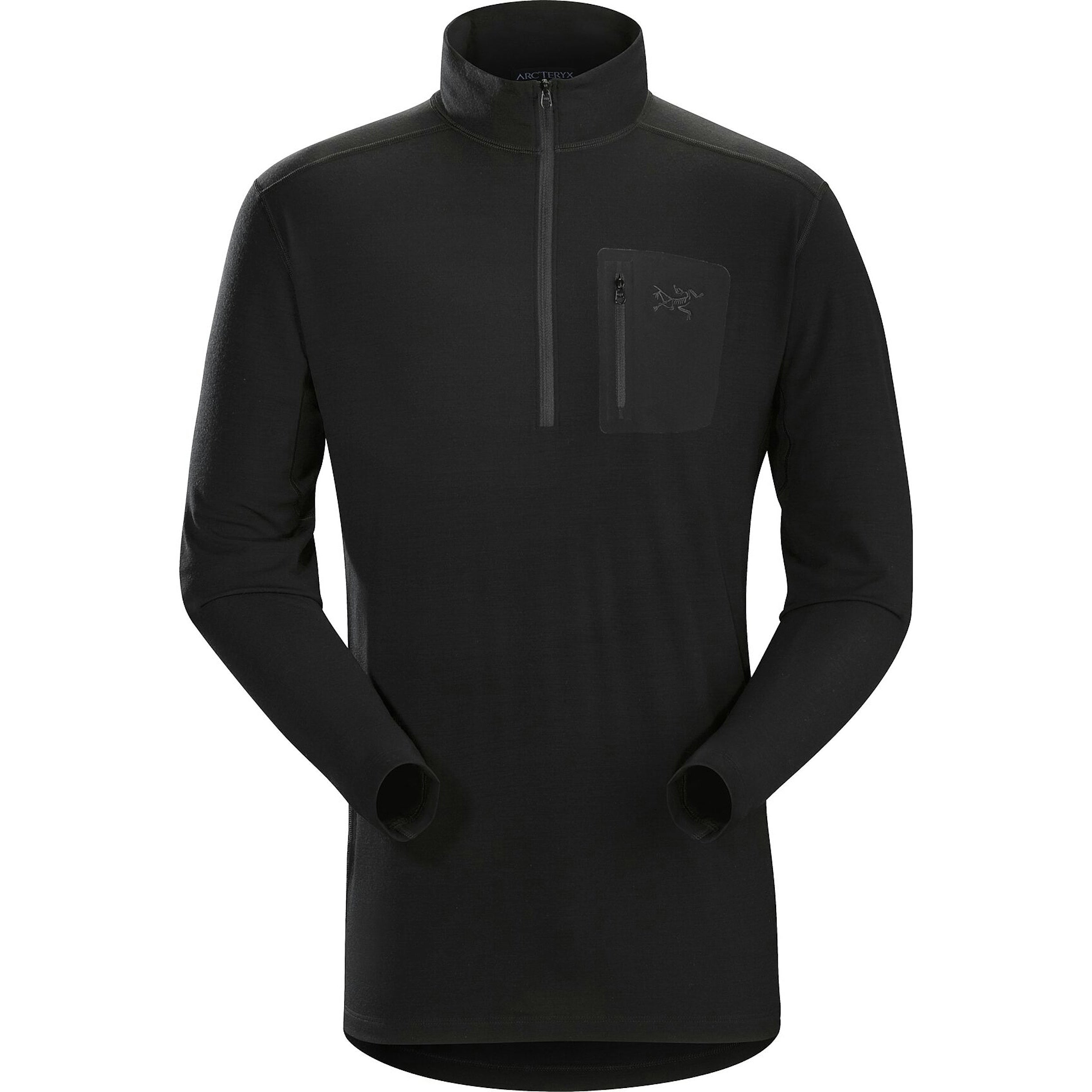 Arc'teryx LEAF Cold WX Zip Neck AR Wool Men's Base Layer - Thermal Underwear for Extreme Cold Weather - Perfect for Hiking, Skiing & Outdoor Adventures (Like New Condition)