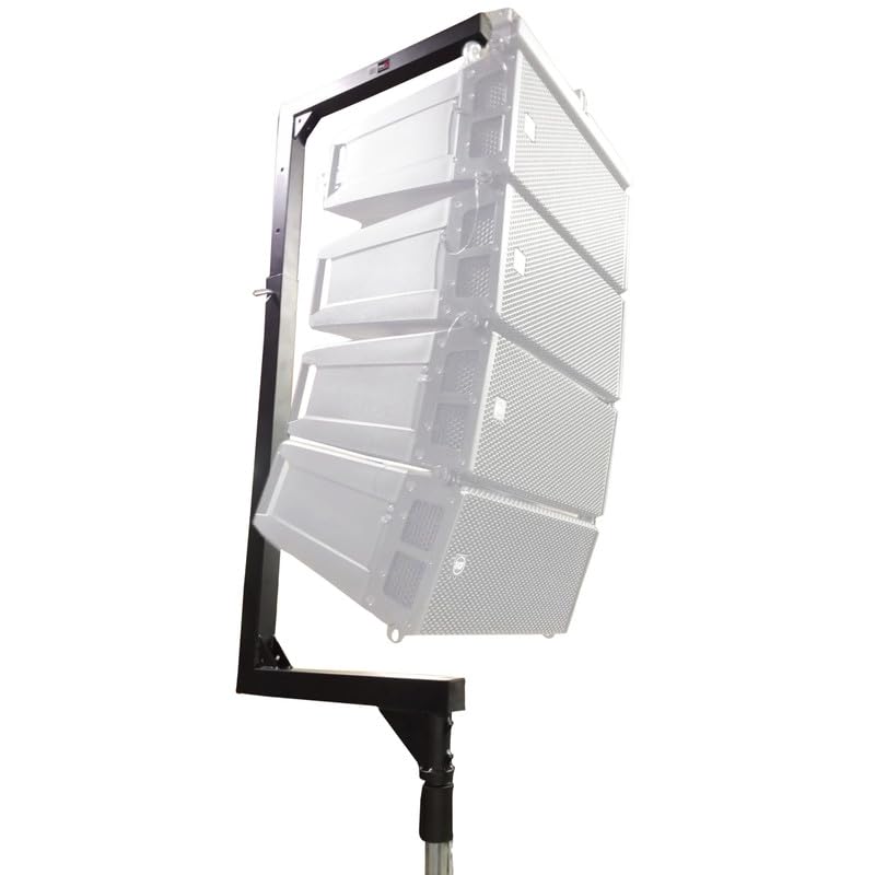 Prox XT-LA567 Heavy Duty C-Shape Telescopic Speaker Stand - 150 lbs Capacity for Line Array Speakers | Portable PA System Support for Live Events, DJ Gigs & Outdoor Performances