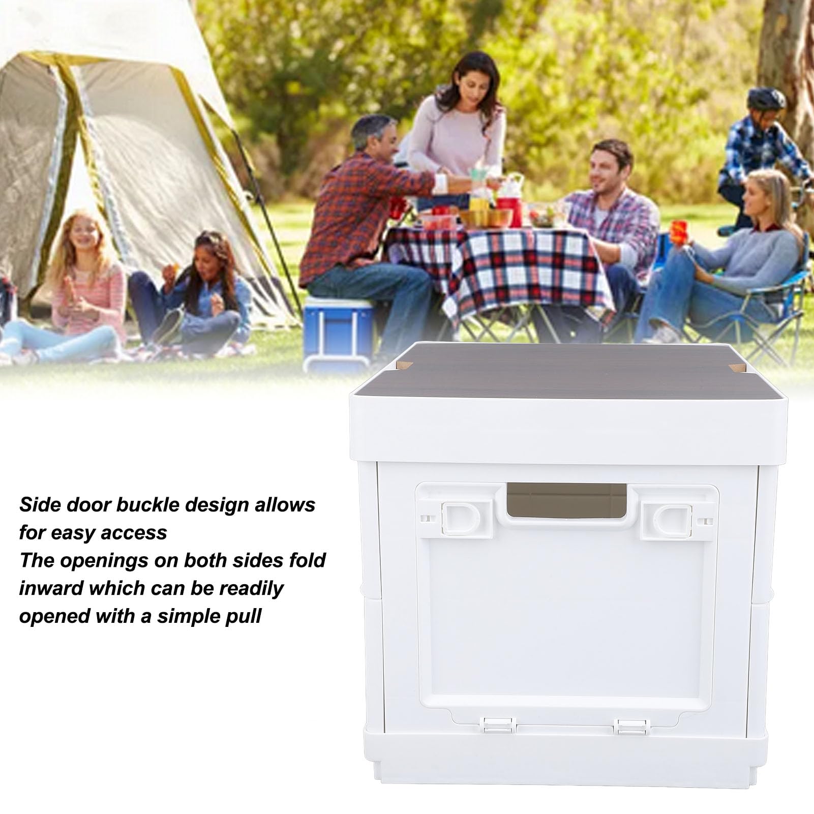 16.7L Large Capacity Foldable Storage Bin with Lid - Multi-Functional Organizer for Closet, Wardrobe & Home Organization | Perfect for Bedroom, Bathroom, Kids Room & Office Storage Solutions