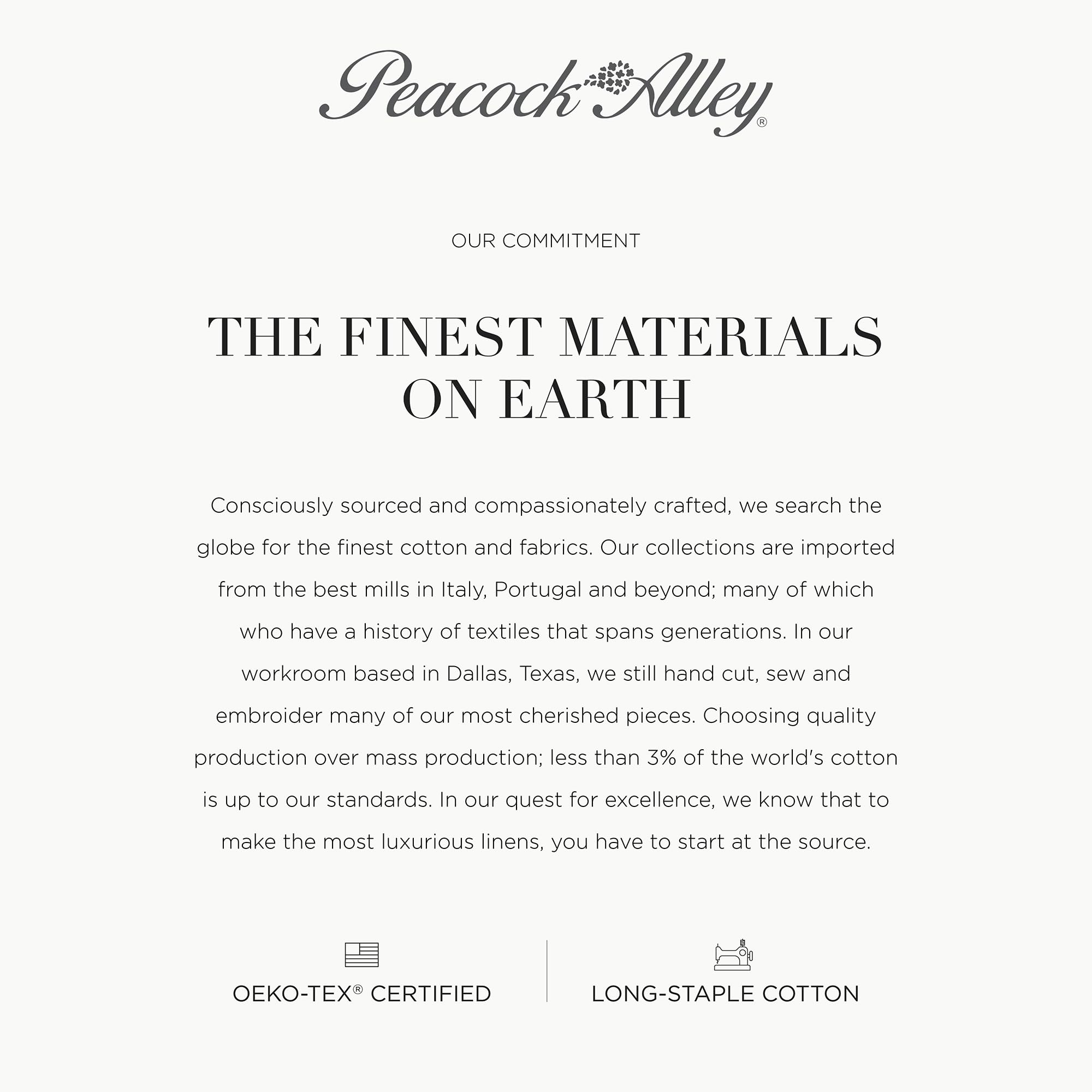 Peacock Alley All Seasons Luxury Cotton Blanket - 100% Long Staple Soft Cotton Blanket for Bed, Sofa & Crib - King, California King, Flint Size - Perfect for Home, Hotel & Gift Giving