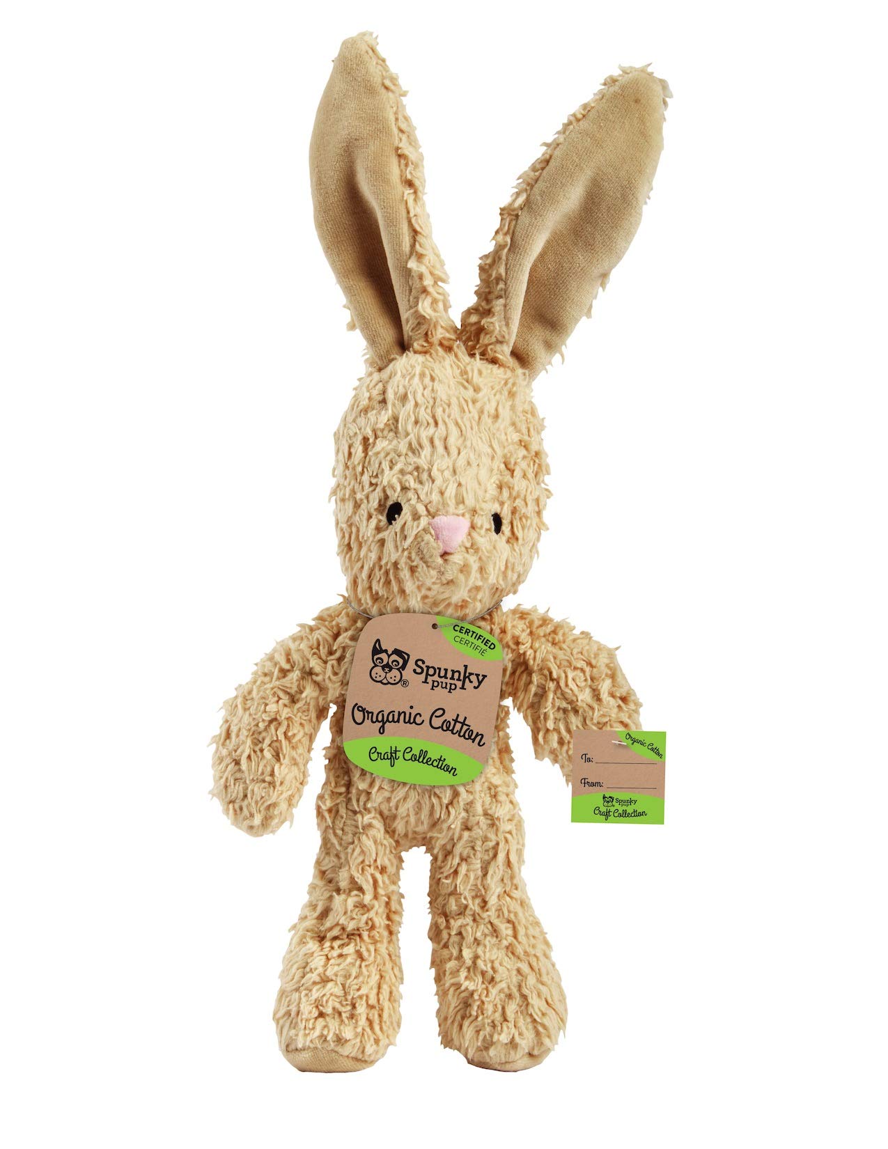 Spunky Pup Organic Cotton Dog Toy - Natural Chew Toy for Small & Large Dogs - Safe & Durable for Indoor & Outdoor Play