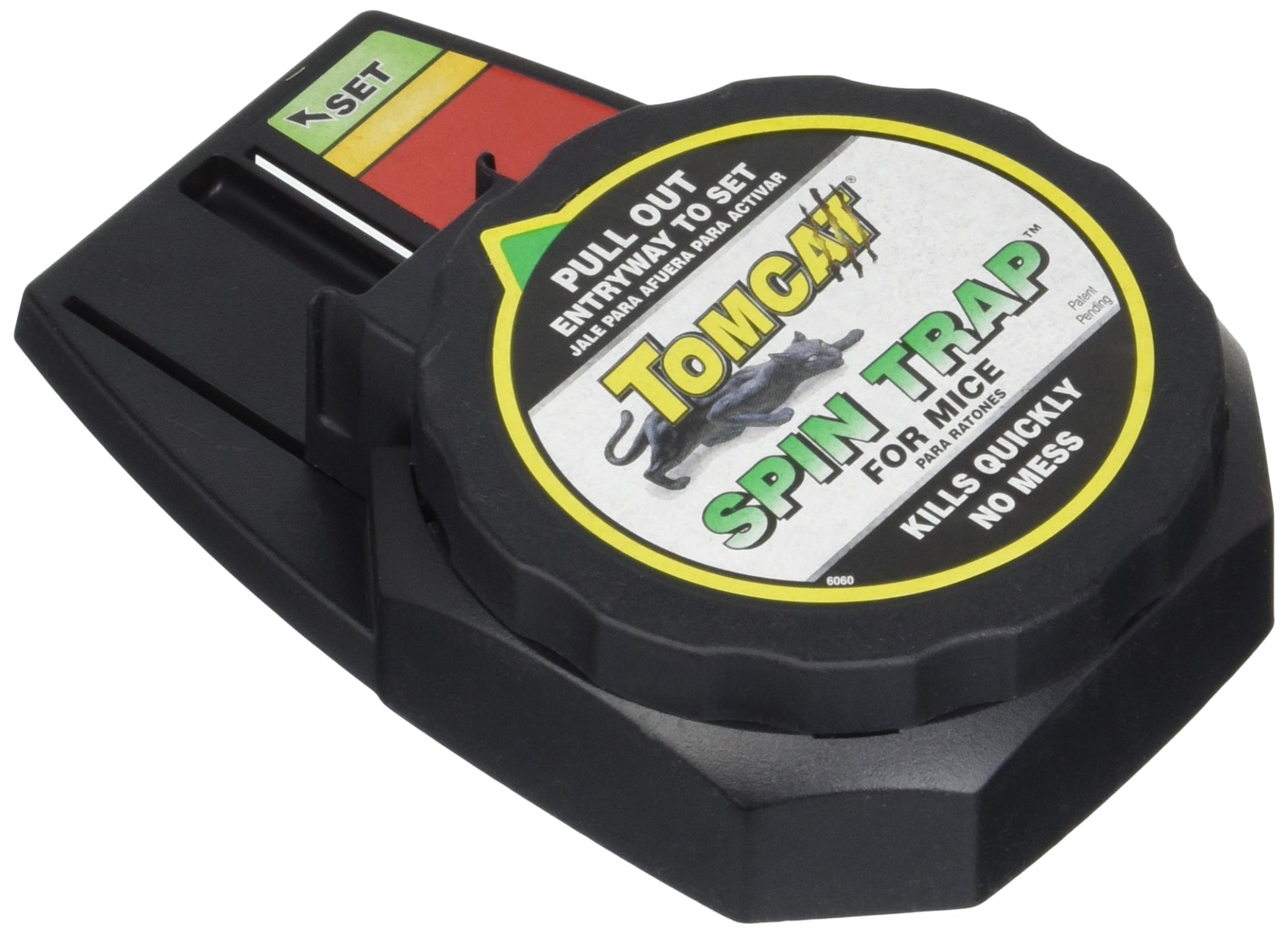 Tomcat Spin Trap - Effective Mouse & Rodent Control for Home, Garage & Garden | Non-Toxic & Safe Indoor/Outdoor Use | Ideal for Pest Prevention in Basements, Sheds & Storage Areas