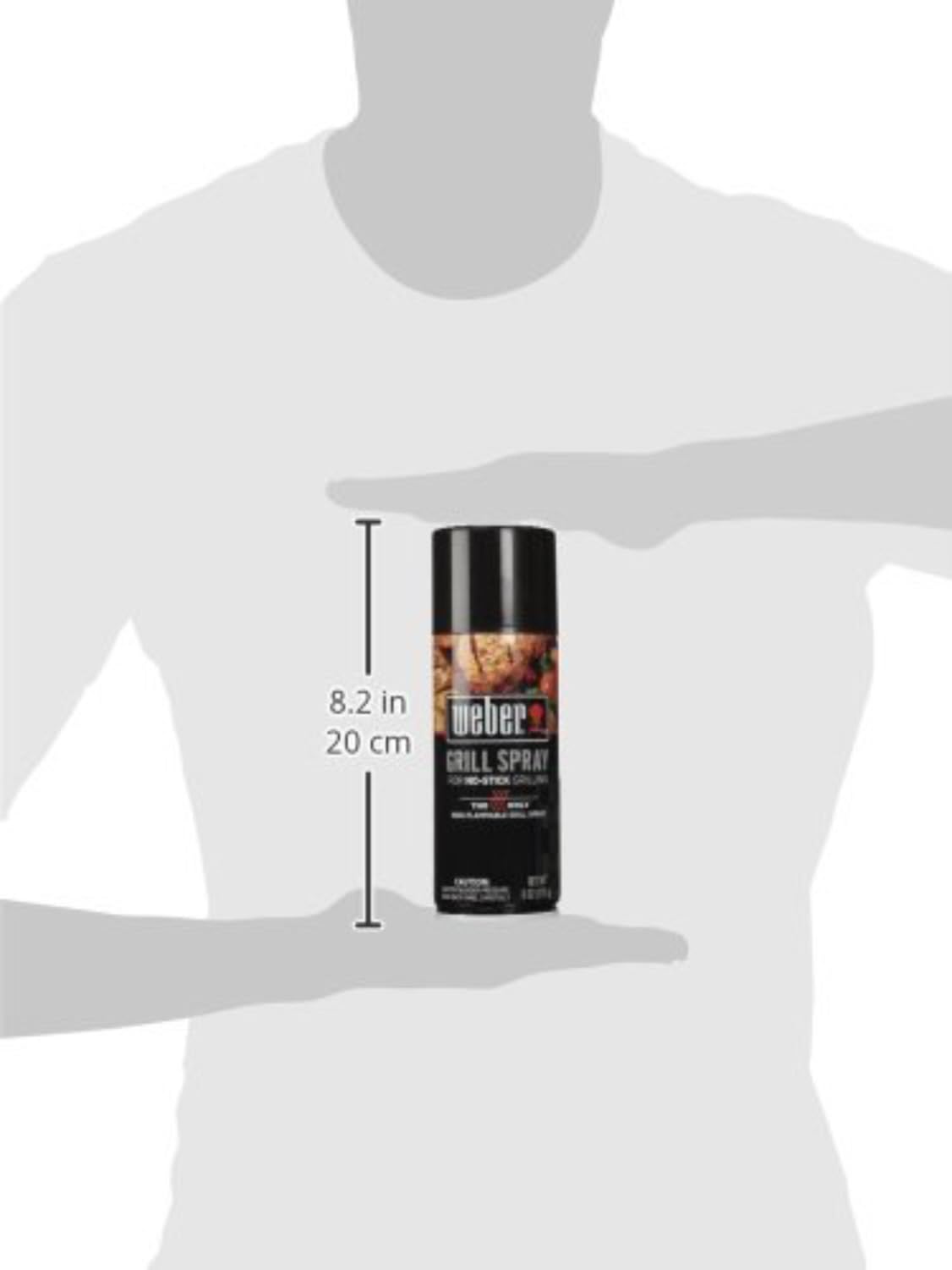 Weber Grill'N Spray 6 Oz. (Pack of 3) - Non-Stick Cooking Oil Spray for Grilling, BBQ, Baking & Frying - Perfect for Outdoor Cooking & Backyard Parties