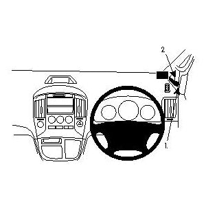 ClicOn No Holes Center Dash Mount for Ford Kuga (2013-2017) - Secure Phone Holder for Hands-Free Navigation & Driving