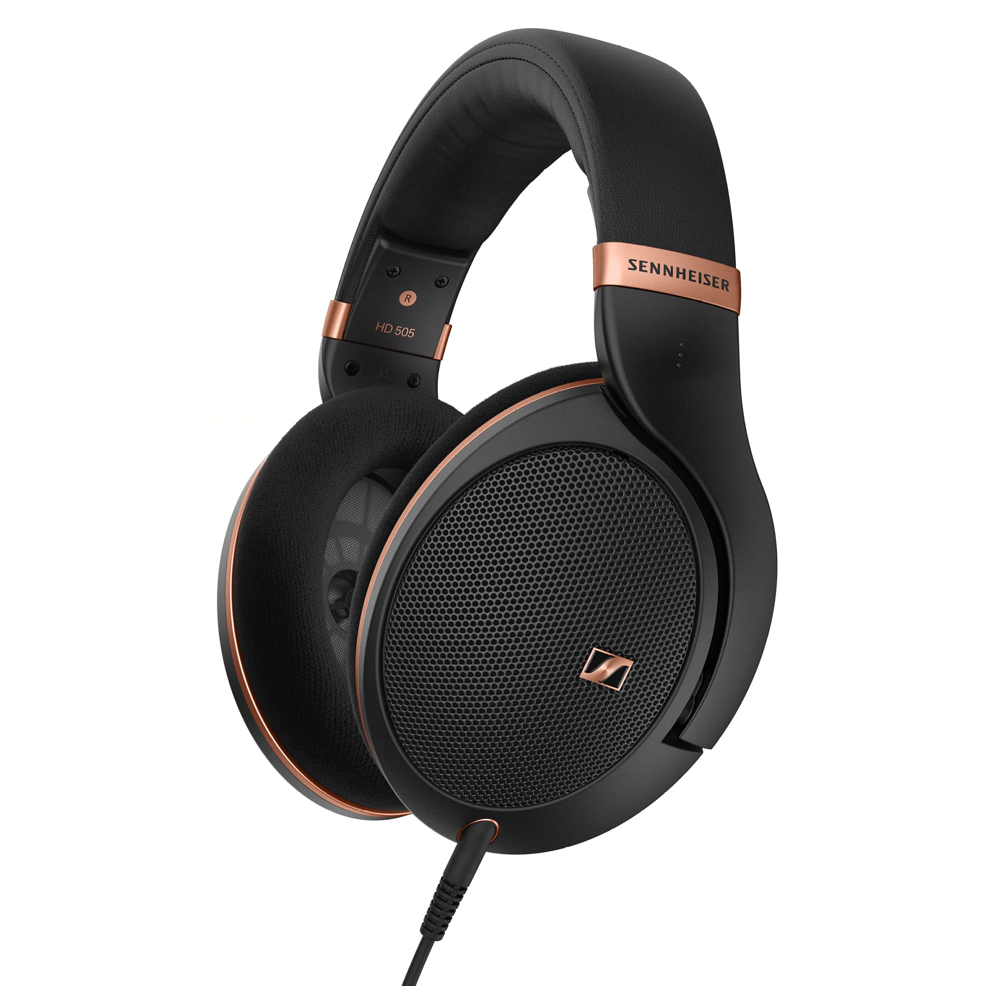 Sennheiser HD 505 Professional Over-Ear Wired Headphones with Crystal Clear Sound, Balanced Bass & Ultra Comfort for Music, Gaming & Office Work - Includes 1.8m Cable & Drawstring Bag (Copper Edition) - Perfect for Audiophiles, Streamers & Remote Workers