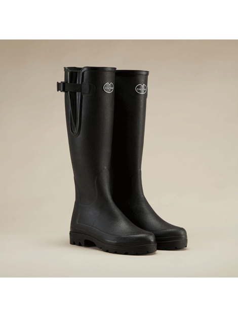 Le Chameau Vierzonord Noir - Premium Men's Rubber Boots for Hunting, Fishing & Outdoor Adventures - Waterproof & Durable for All-Weather Use