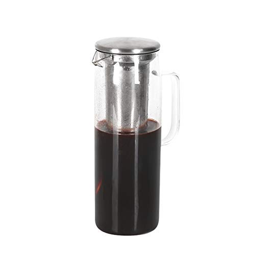 XUXUWA 1 Quart (32 Oz) Cold Brew Coffee Maker & Iced Tea Pitcher - Airtight Brewing System with Lid - Perfect for Homemade Iced Coffee, Cold Brew Tea & Coffee Accessories - Great Gift for Coffee Lovers - Ideal for Home, Office & Outdoor Use