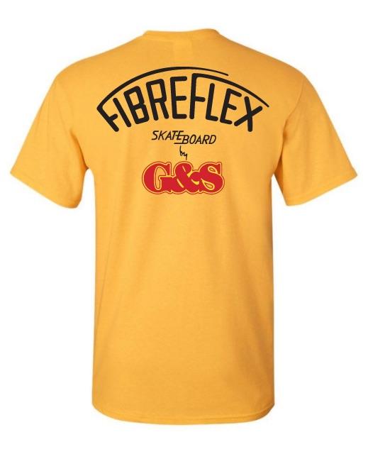 2XL G&S Gordon and Smith FIBREFLEX T-Shirt in Gold - Comfortable & Stylish for Casual Wear, Surfing & Outdoor Activities