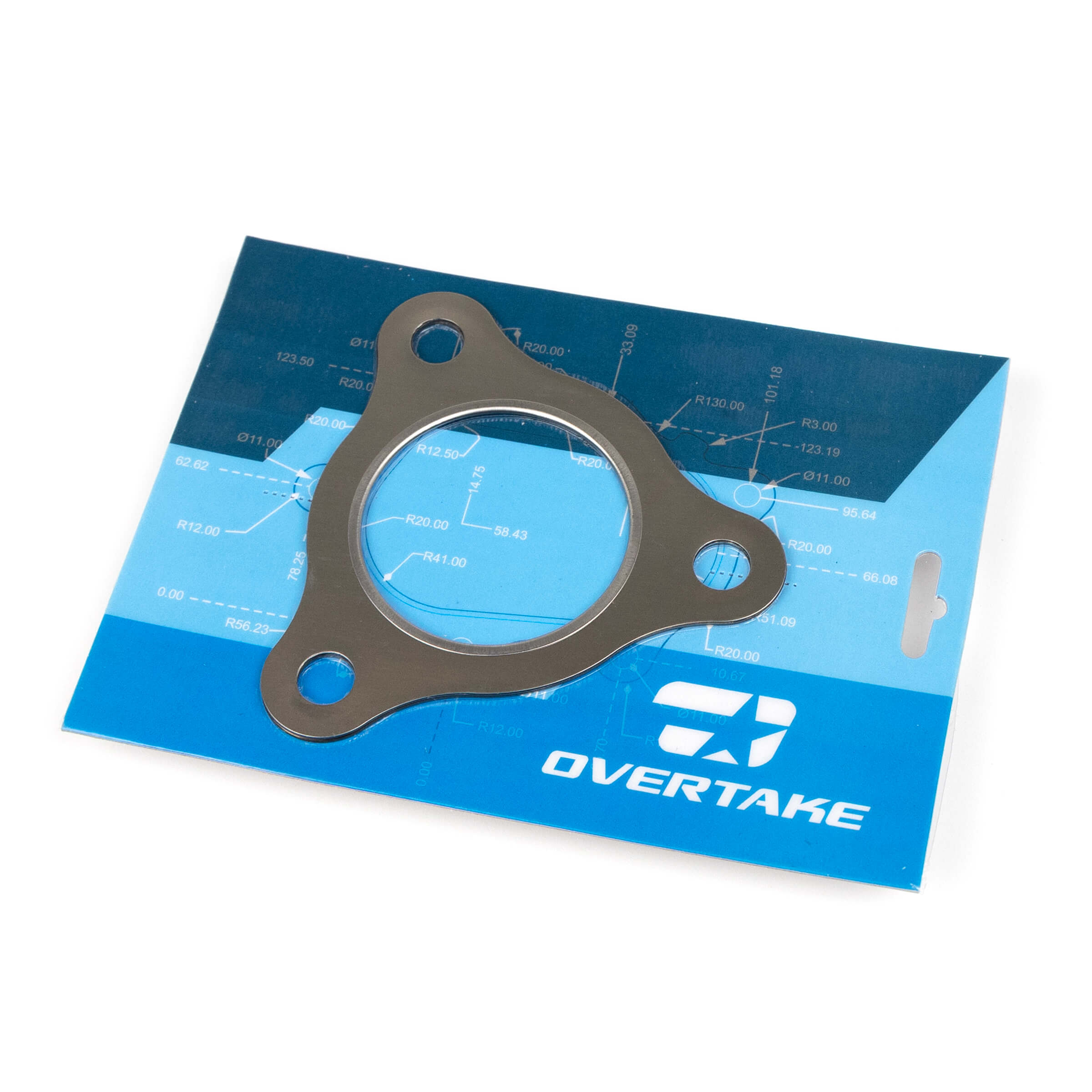 High-Performance Overtake Three Bolt Header to Up Pipe Gasket - Durable Exhaust Gasket for Turbocharged Vehicles - Perfect for Racing, Off-Road & Performance Upgrades