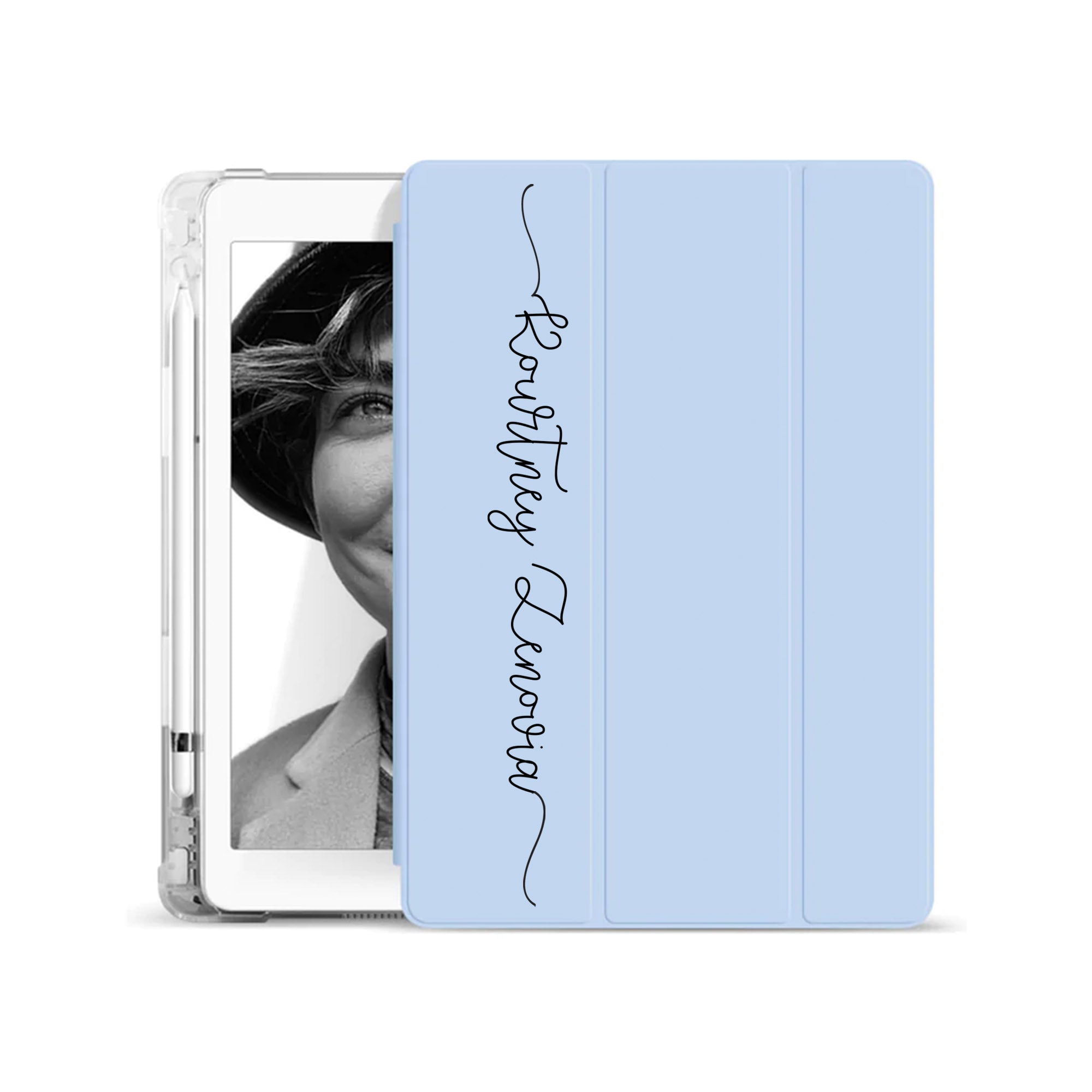 Premium iPad See-Through Case with Signature Design - Slim Protective Cover for iPad Pro/Air/Mini - Perfect for Work, School & Travel