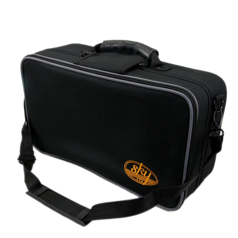 Premium Lightweight Bb Clarinet Case with Adjustable Shoulder Strap - Portable Backpack Design for Easy Transport - Durable Black Protective Cover - Perfect for School Bands, Music Lessons & Traveling Musicians