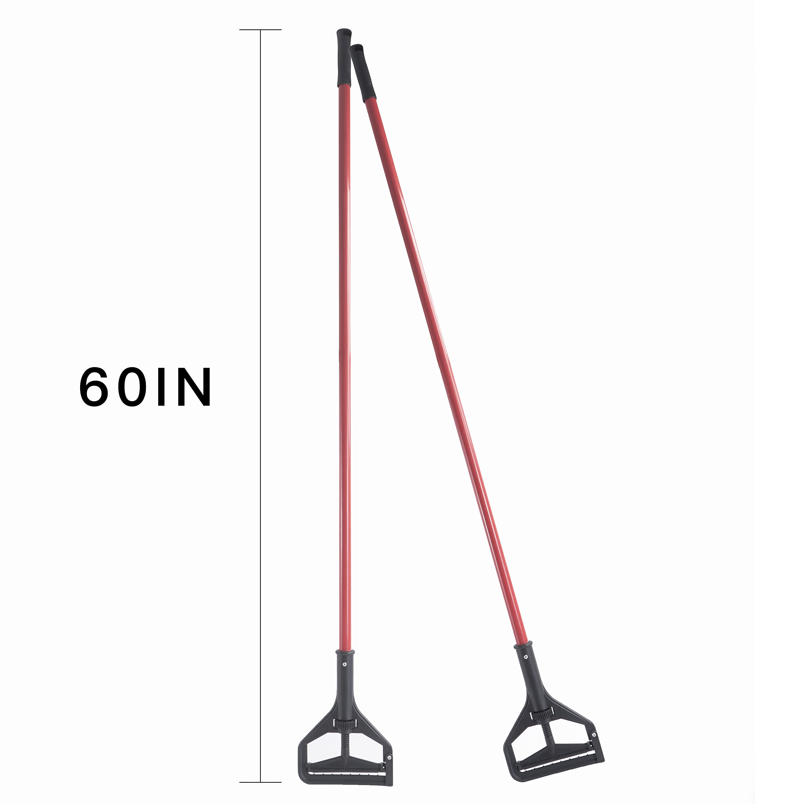 Heavy Duty Quick-Change Mop Handle 60in - 6 Pack for Floor Cleaning