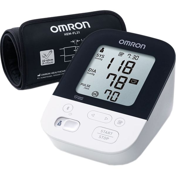 Omron M4 Intelli IT Automatic Upper Arm Blood Pressure Monitor for 2 Users - Home & Clinic Use, Digital BP Machine with Memory Function for Accurate Readings
