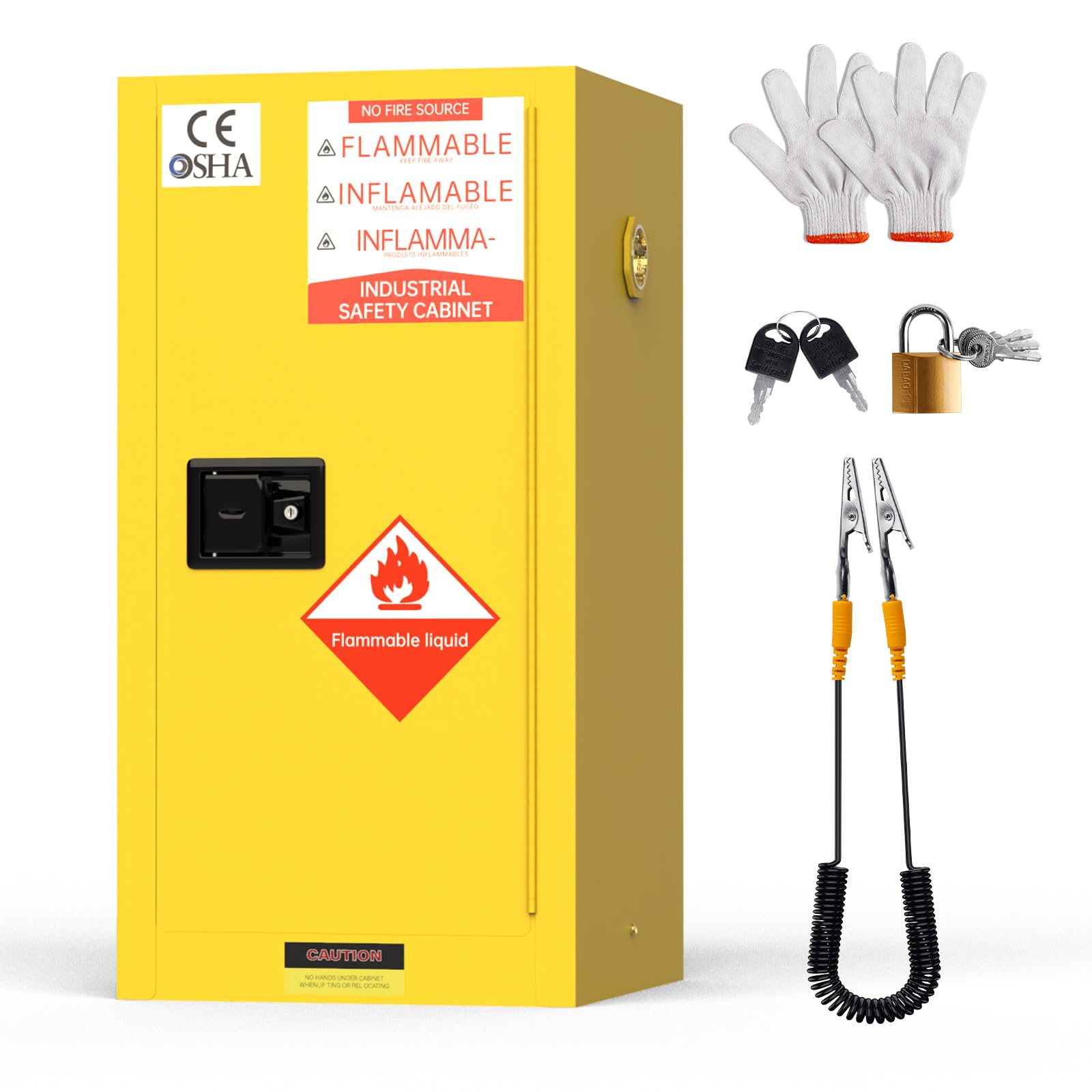 25 Gallon Flammable Storage Cabinet - 35.5