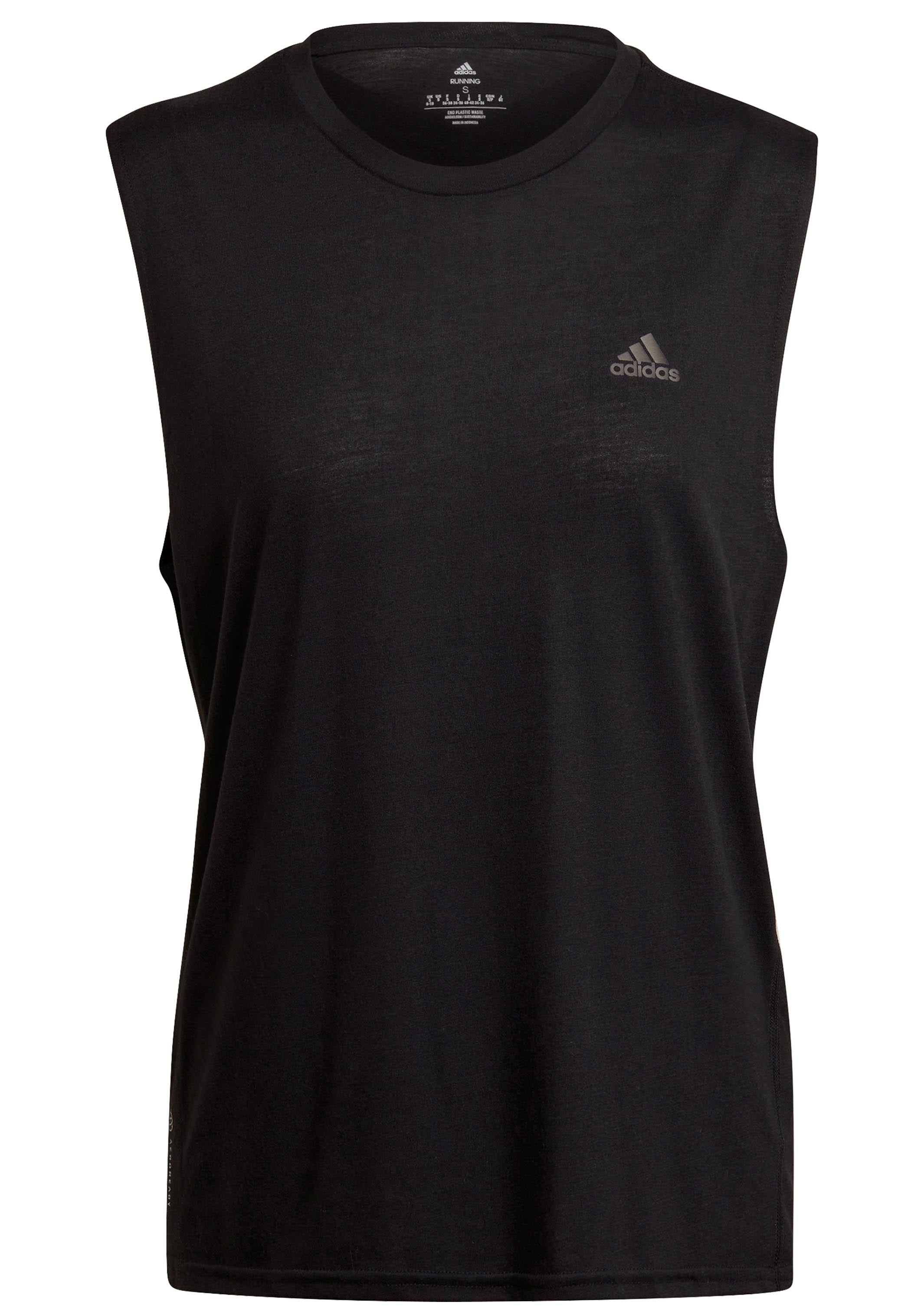 Adidas Women's Adi Run Icons Running Tank Top - Lightweight Breathable Workout Shirt for Running, Gym & Yoga | Perfect for Fitness Enthusiasts & Athletes