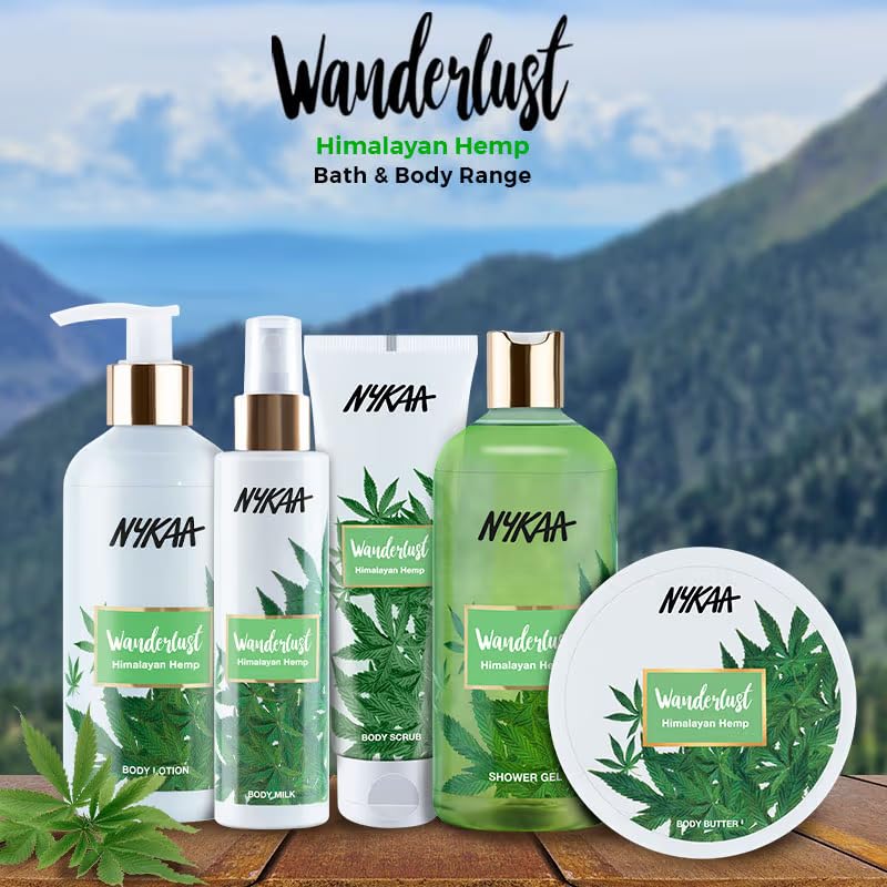 Nykaa Naturals Wanderlust Body Butter with Himalayan Hemp - 6.7 oz Moisturizing Cream for Women - Hydrating & Nourishing for Dry Skin - Perfect for Daily Use & After Shower Care