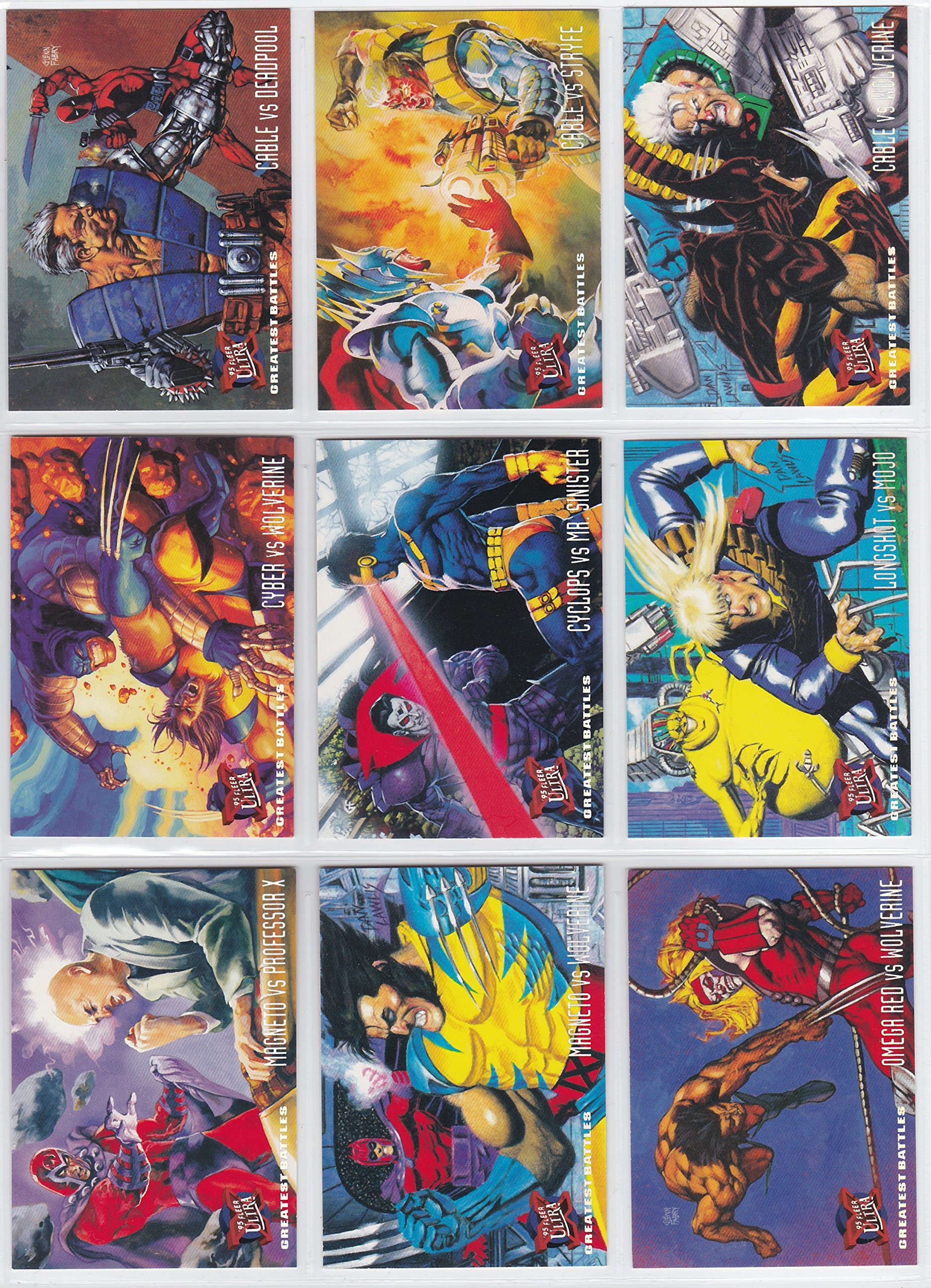 1995 Fleer Ultra X-Men Base Set - 150 NM/M Marvel Trading Cards for Collectors & Fans - Perfect for Display, Gifts, and Comic Con Events