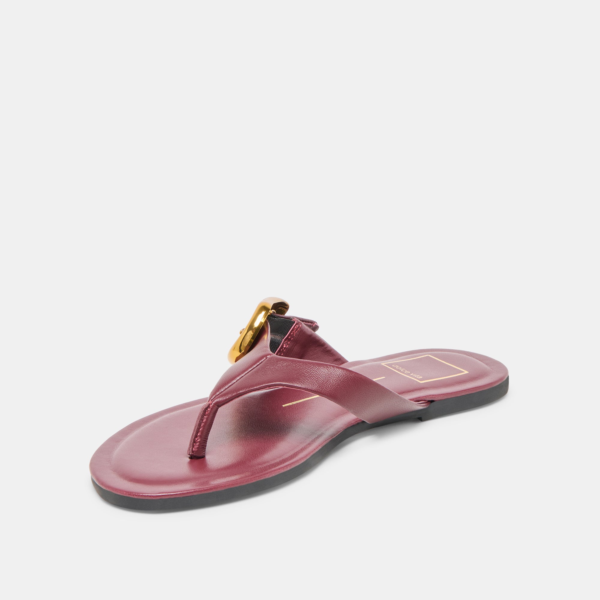 Rossa Burgundy Leather Sandals for Women - Comfortable & Stylish Casual Footwear for Beach, Travel & Everyday Wear