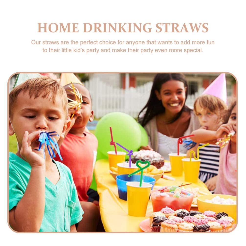 400pcs Disposable Drinking Straws - Colorful Plastic Straws for Juice, Coffee, Milk Tea, Kids Parties & Festive Events | Bulk Party Supplies for Birthdays, Weddings & Summer Celebrations