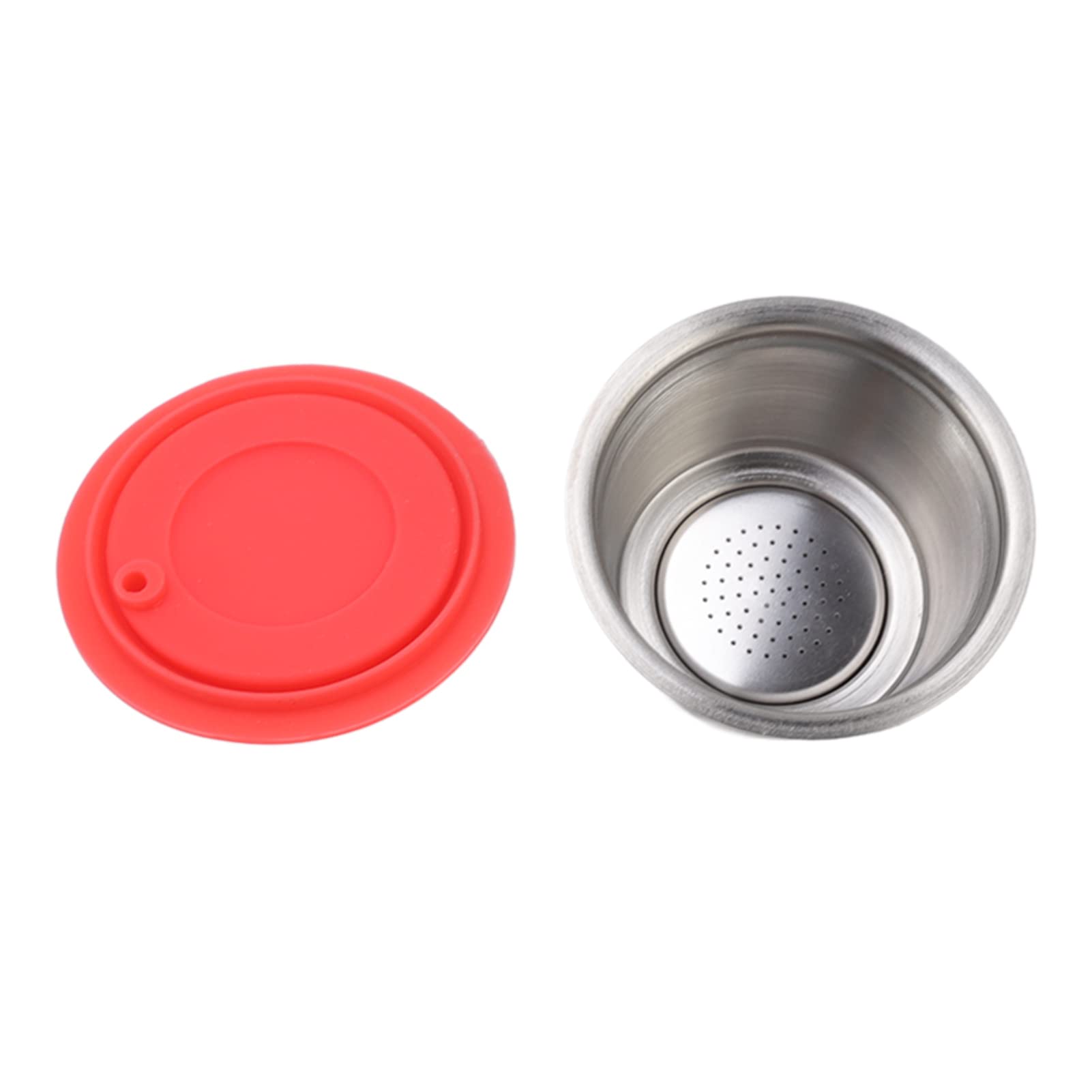 Refillable Coffee Capsules - Eco-Friendly Reusable Coffee Pods with Filter for Nespresso Machines | Perfect for Office & Home Use (Red) | Enjoy Rich Flavor & Easy Water Injection for Optimal Oil Extraction
