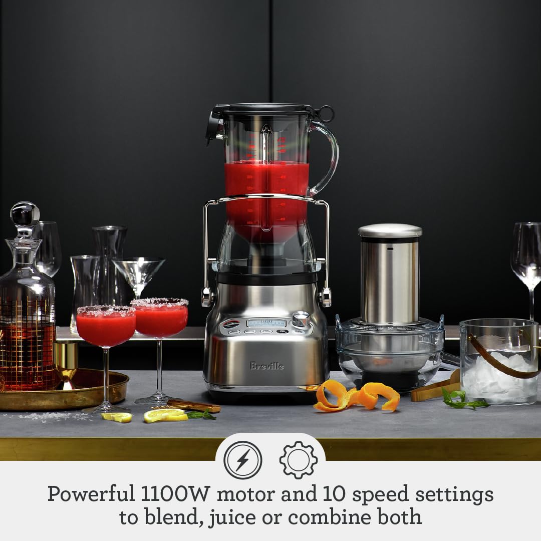 Breville 3X Bluicer Pro Blender & Juicer - Stainless Steel for Smoothies & Juicing