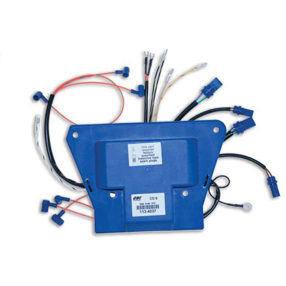 CDI Electronics 113-4037 Johnson/Evinrude Power Pack - Compatible with 6 Cylinder Outboard Motors (1988-1992) | Marine Engine Replacement Part for Boating & Fishing