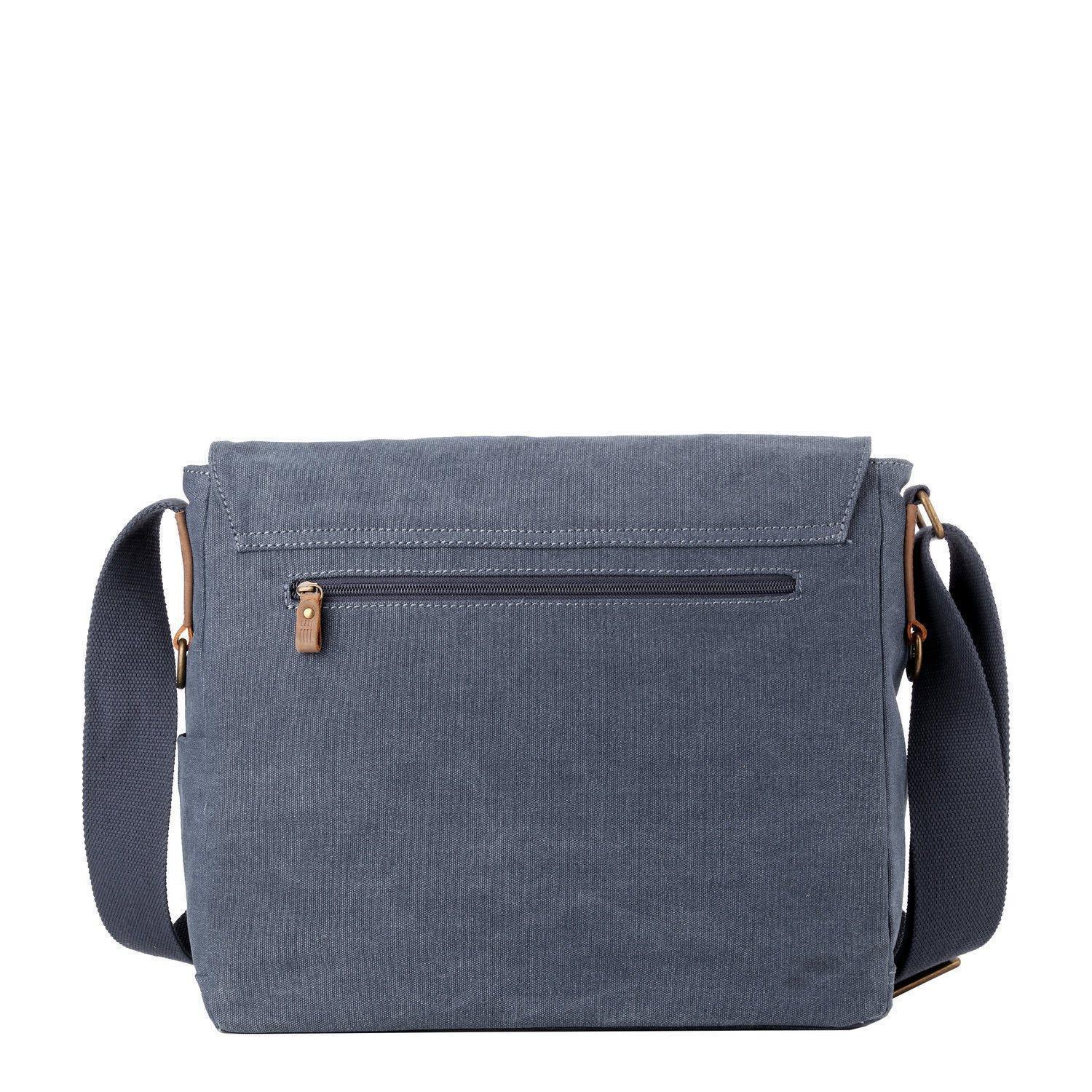 TRP0207 Troop London Classic Canvas Laptop Messenger Bag - Durable Water-Resistant Work & Travel Briefcase for Men & Women | Perfect for Office, Business Trips & Daily Commute
