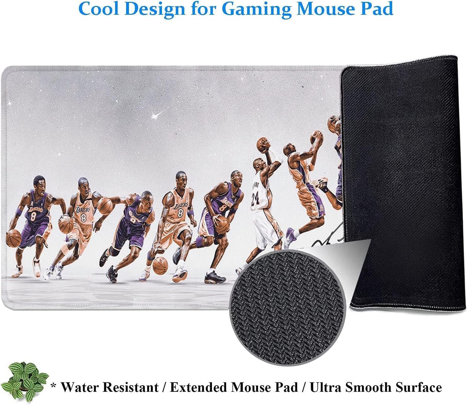31.5x11.8 Inch Large Gaming Mouse Pad with Stitched Edges - Extra Long Extended Keyboard Mouse Mat for PC, Laptop & Desk - Perfect for Slow Motion Gaming & Office Work