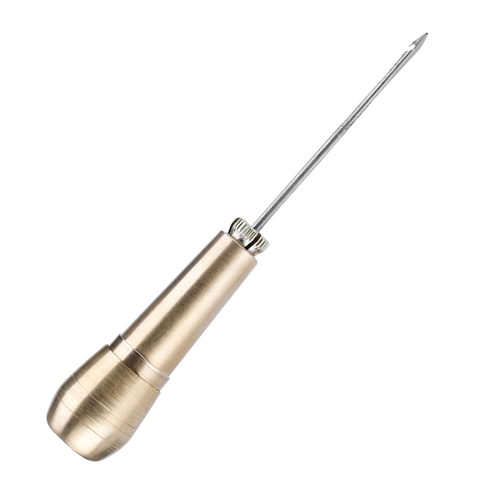 3-Piece Copper Handle Sewing Awl Needles - Professional Leather & Shoe Repair Tool Kit for DIY Crafting, Upholstery, and Outdoor Gear Maintenance