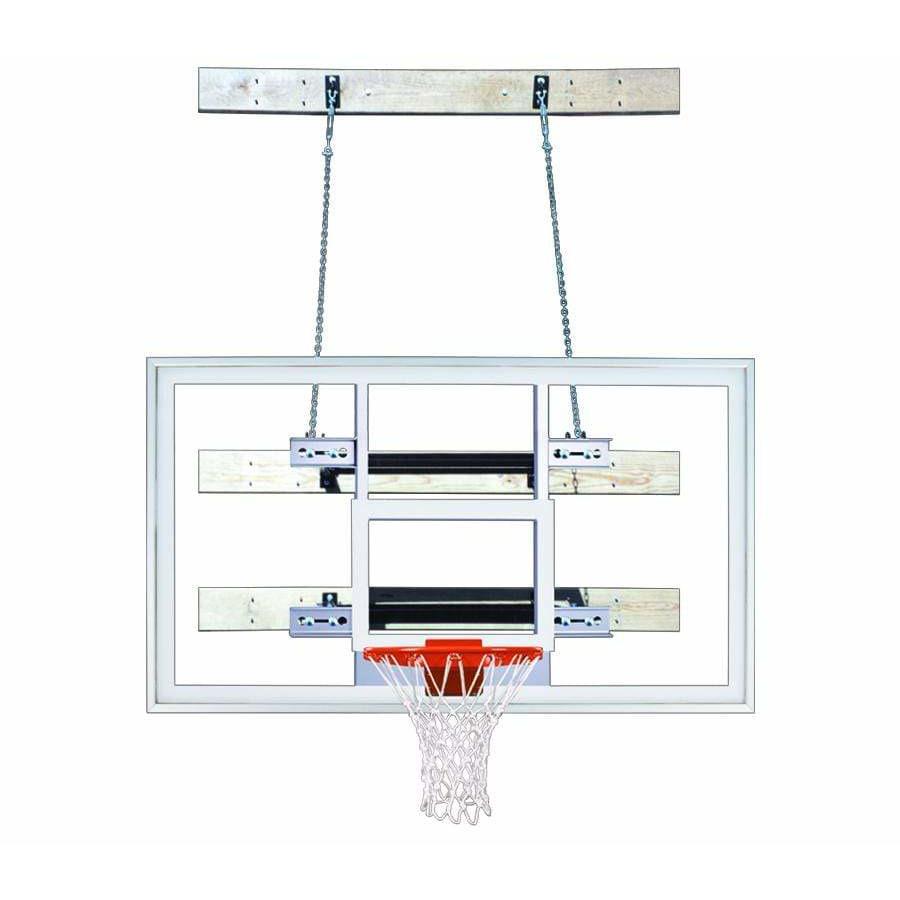 First Team SuperMount68 Adjustable Wall Mount Basketball Hoop - Indoor Basketball Goal System for Home, Gym & Playroom - Perfect for Kids & Adults Training & Fun