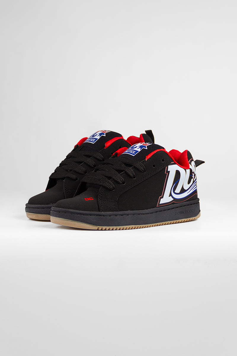 DC Kids Court Graffik SS Skate Shoes for Boys - Lightweight Sneakers for Skateboarding & School - Perfect for Outdoor Play & Daily Wear