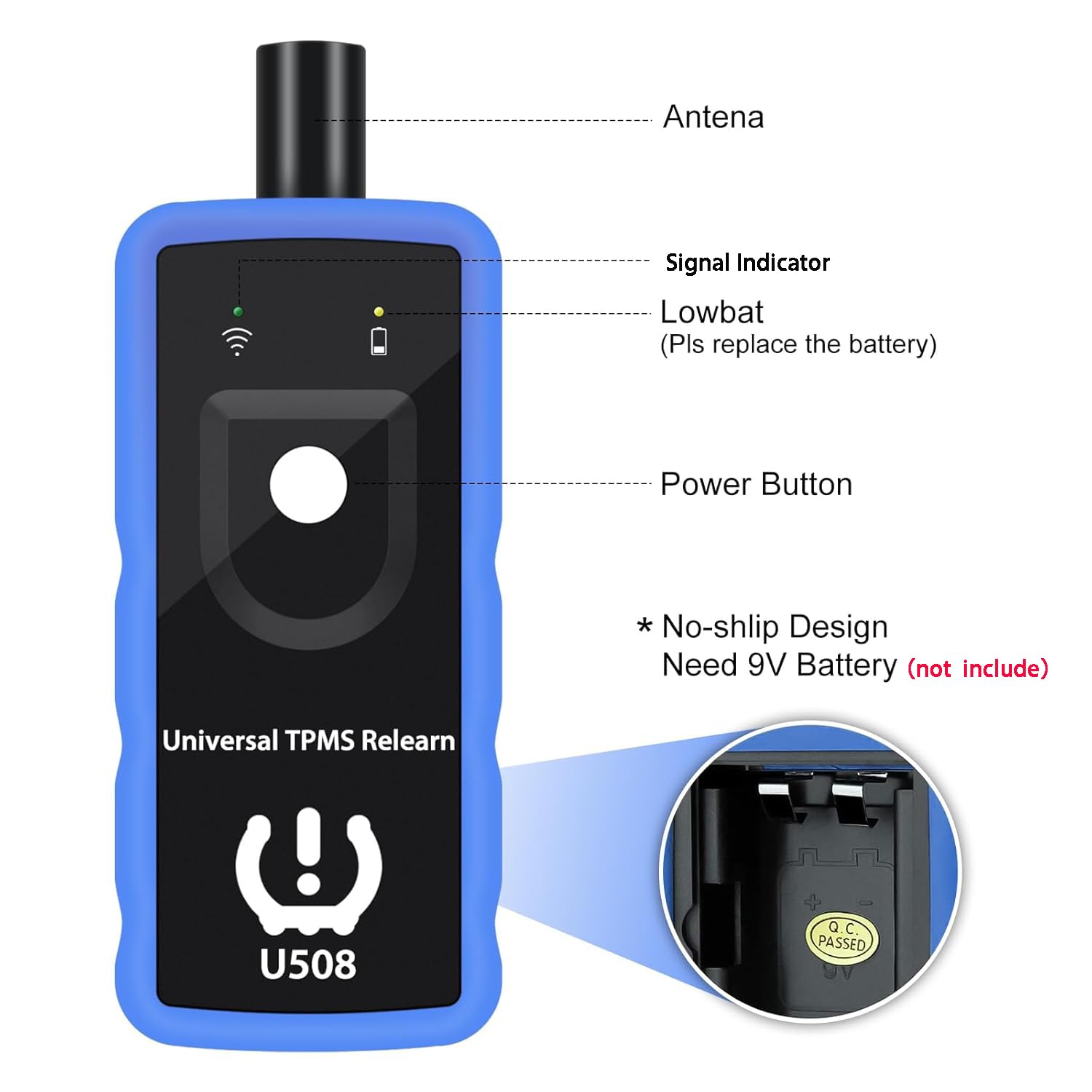 OBDResource TPMS Relearn Tool - Universal TPMS Reset Tool for Ford, Jeep, Dodge | Tire Pressure Monitor System Activation Tool U508 | Sensor Reset Tool for Easy Vehicle Maintenance | Perfect for DIY Car Repairs & Professional Auto Shops