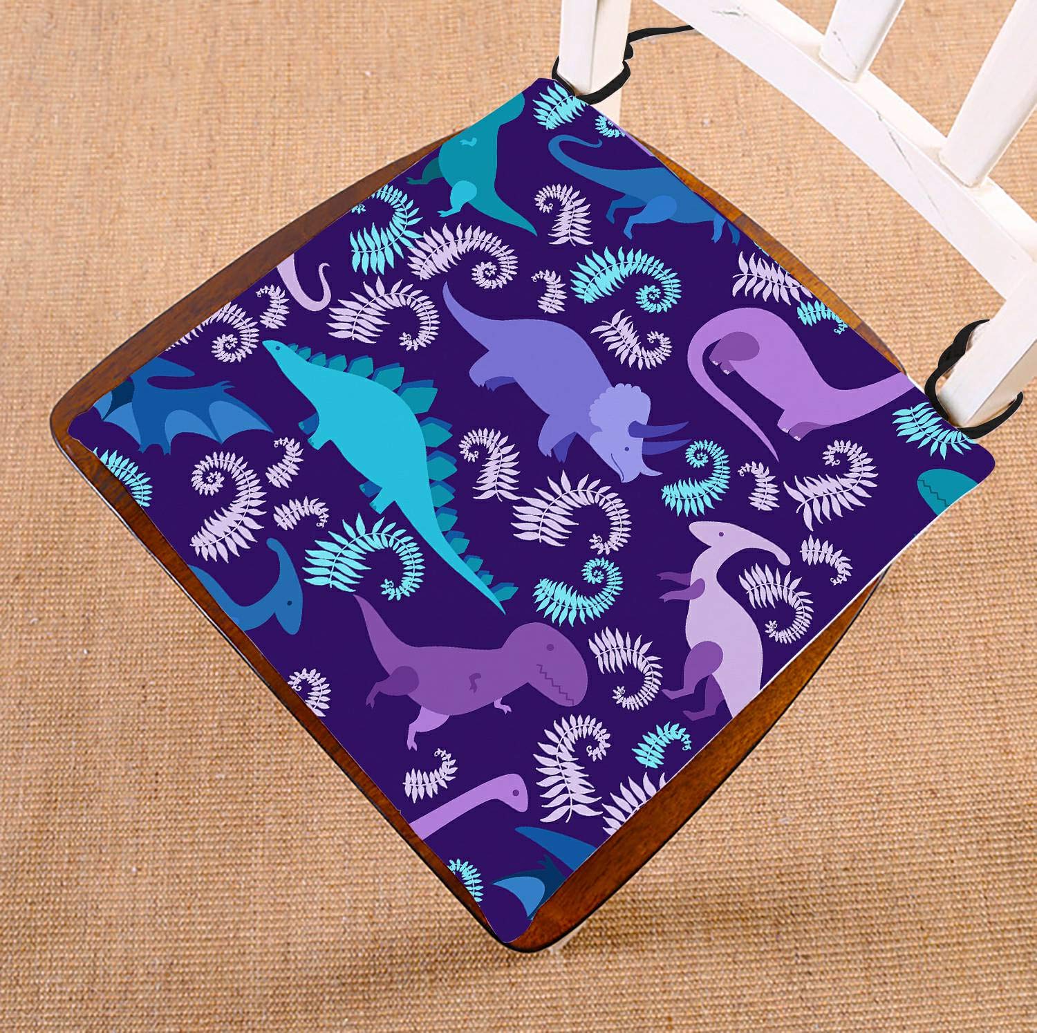 Cute Cartoon Dinosaur Bed Runner - 20x95 Inch Decorative Bed Scarf for Kids Room, Dorm Decor | Perfect for Twin, Full & Queen Beds - Playful Dino Themed Bedroom Accessory
