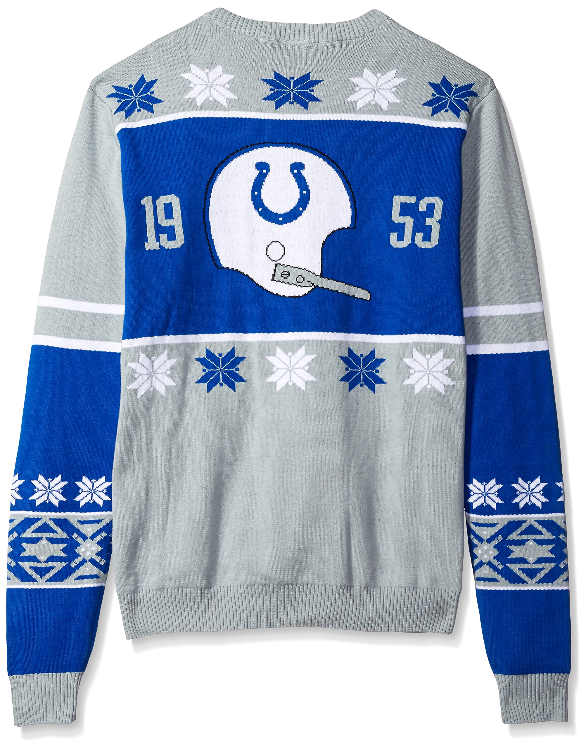 Klew Apparel NFL Football 2015 Cotton Retro Sweater - Team Logo Pullover for Men & Women | Perfect for Game Day, Tailgating & Casual Wear
