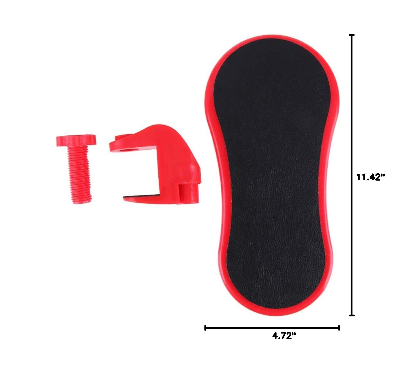 Ergonomic Mouse Pad with Attachable Armrest - Comfortable Wrist Support for Computer Desk, Gaming & Office Use - Red Cushion Protects Hand, Shoulder & Arm - Perfect for Long Hours of Typing & Gaming