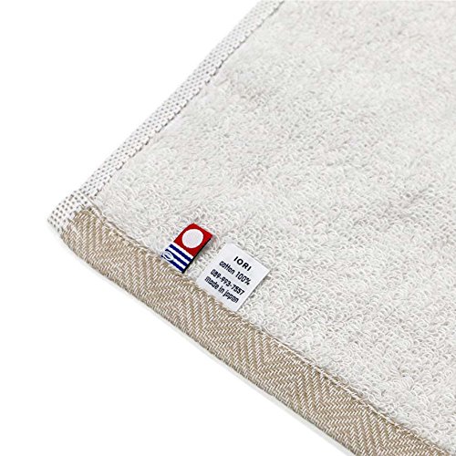 Premium Japanese Imabari Towel - Soft & Absorbent Iori Umi Sea-Face Bath Towel in Beige | Luxury Spa, Beach & Home Use