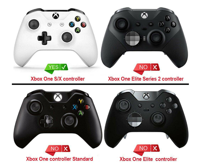 eXtremeRate Chrome Gold Remappable Back Buttons & Trigger Stop Kit for Xbox One Wireless Controller 1708 - Custom Back Shell, Side Rails & Trigger Lock - Perfect for Gaming & Competitive Play